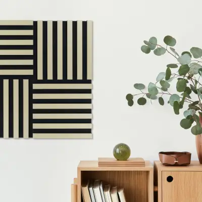 Lamele Panel lamelowy na filcu oliwkowy 300 x 300 mm, 53615643107