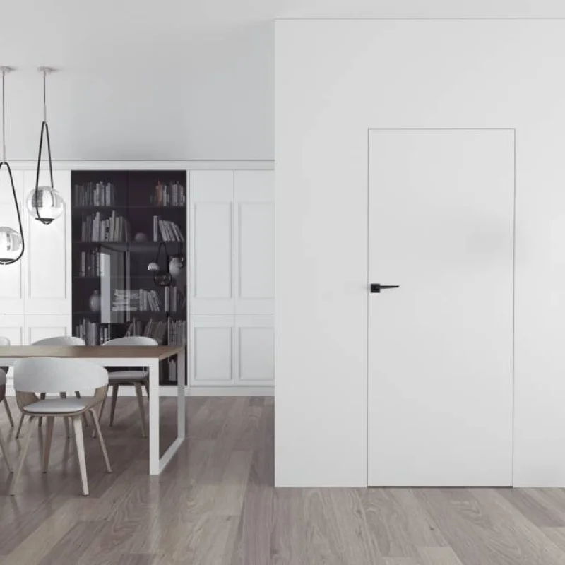 Ościeżnica aluminiowa Biała Sara Eco 2  przylgowa Prawa 7