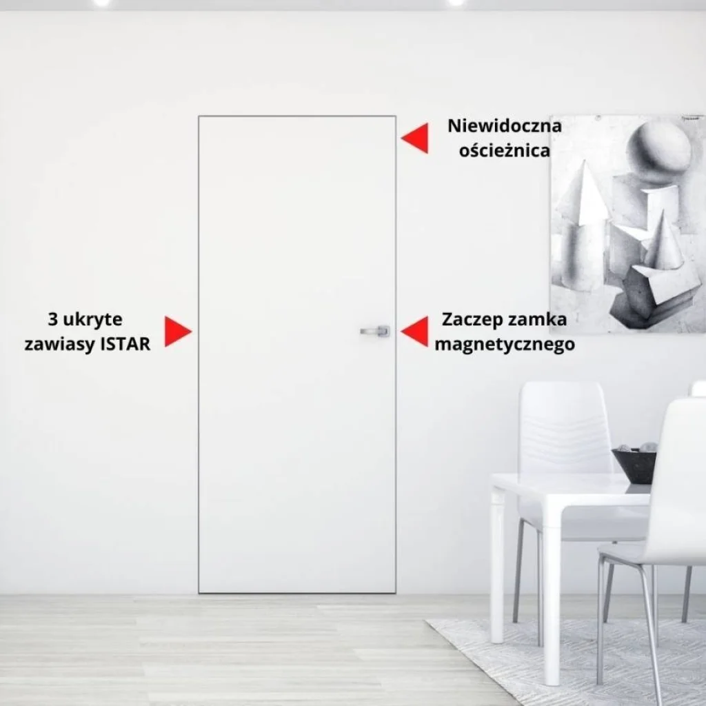 Ościeżnica aluminiowa Biała Sara Eco 2 odwrotna przylga Prawa 60 3z, 5901316110481, Ościeżnica, Sara Eco 2, DRE