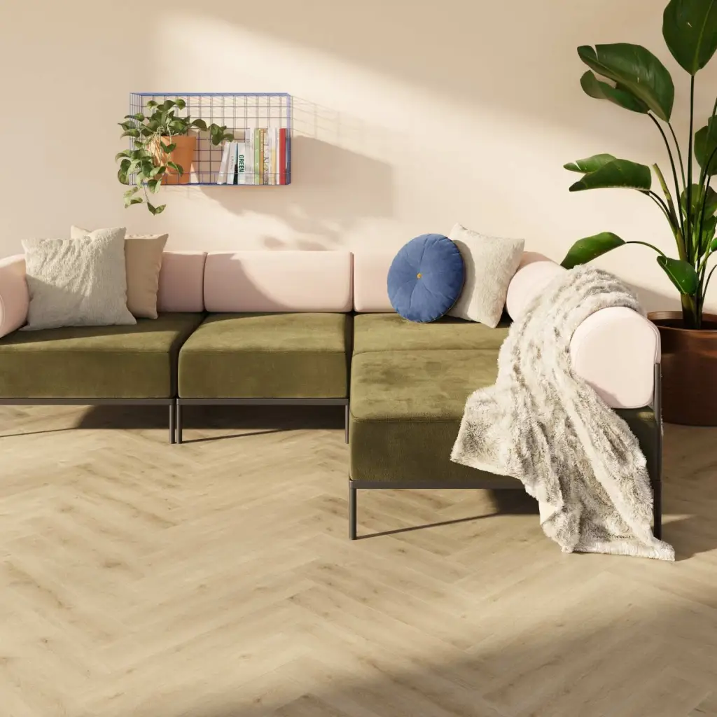 Panele winylowe Hay Jodełka MAN HB DB-5614 Klasa 34 2.5 mm, Panele winylowe, Mantaro Dryback Herringbone, Lamett ParquetVinyl