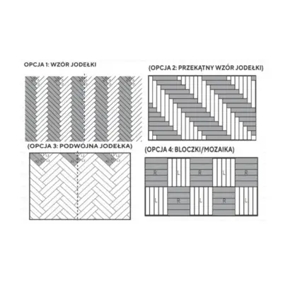 Panele winylowe Jodełka Black Pepper DOU HB DB-604 Klasa 33 2.5 mm