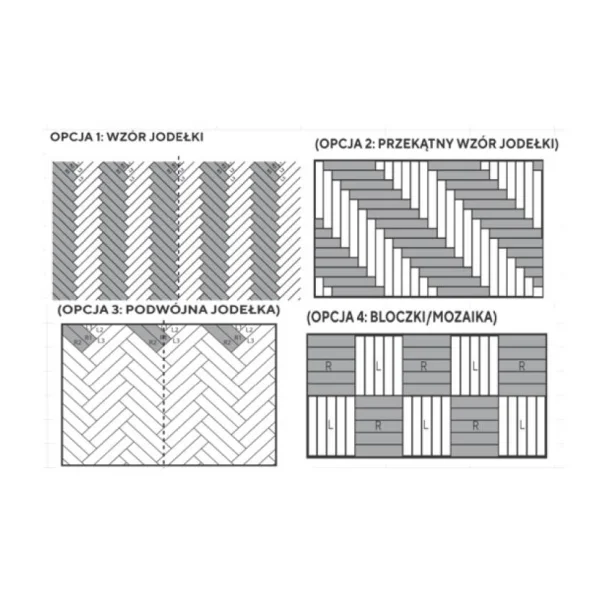 Panele winylowe Jodełka Glow DOU HB DB-611 Klasa 33 2.5 mm 
