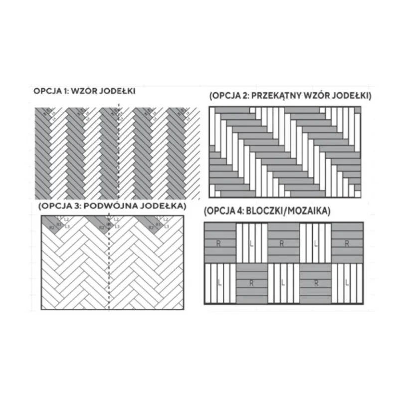 Panele winylowe Jodełka Glow DOU HB DB-611 Klasa 33 2.5 mm 