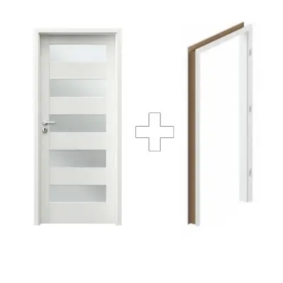 Komplet Drzwi + Ościeżnica Regulowana Porta Trim Lite  B.5 Prawe 80 Przylgowe, SPXTB50P08DBI0SZ3KA300