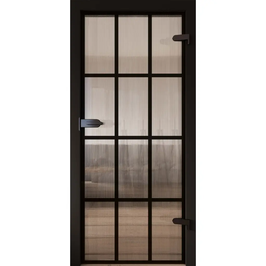 Drzwi Szklane Galla 14 szyba ryflowana intarsje, Drzwi szklane, Galla, DRE