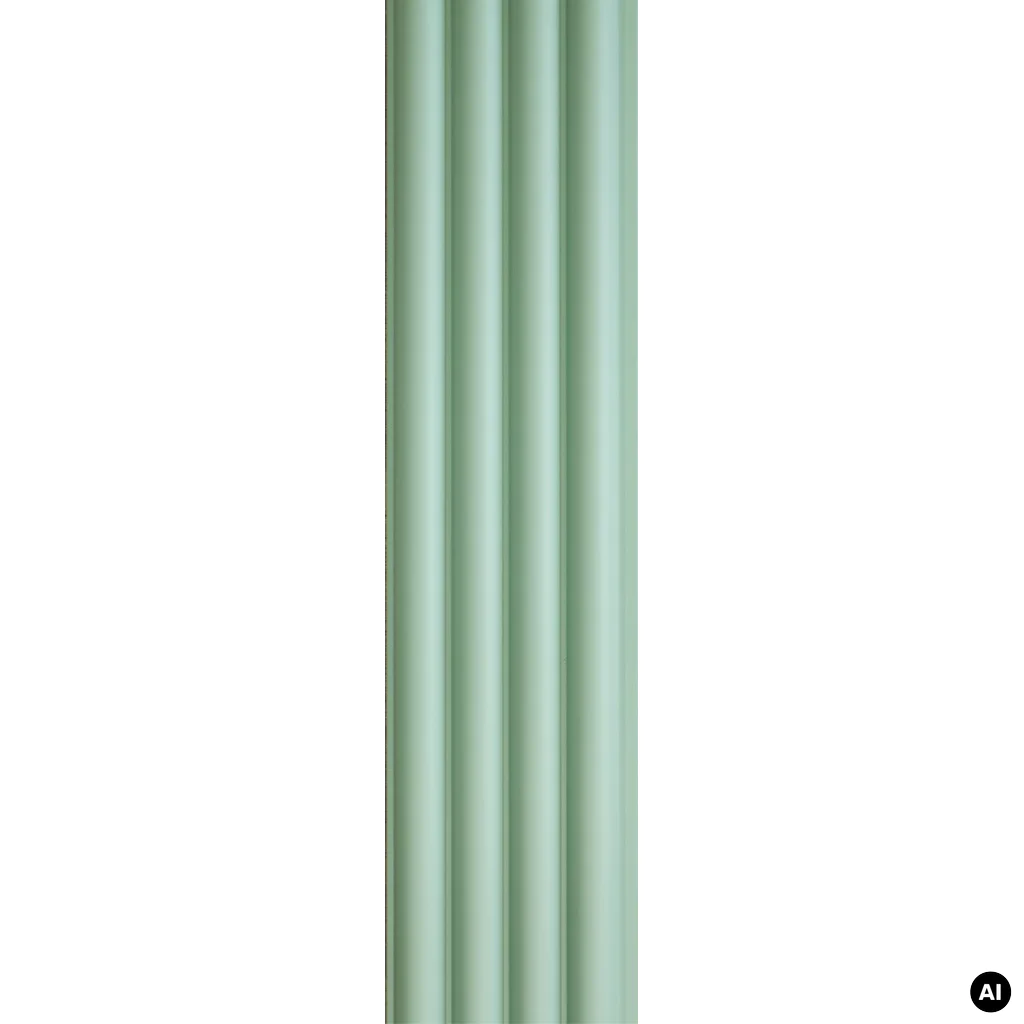Lamele kolorowe Matt Soft Touch Relax Green O 735 Oval, 120042200, Lamele, Lamele kolorowe, AGT