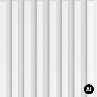 Lamele wodoodporne Białe S, Y00010
