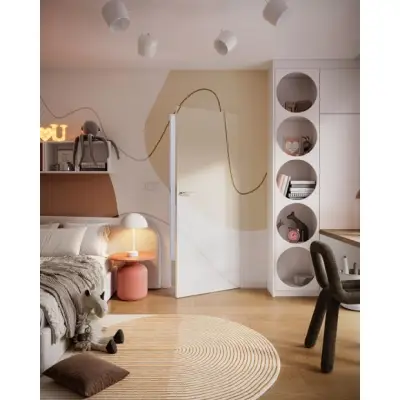 Drzwi ukryte Porta HIDE Bezprzylgowe (otwierane na zewnątrz) Prawe 70cm plaster miodu, SPA1110P07LBP0A7U0H000