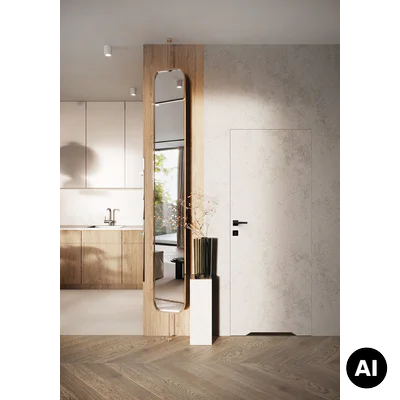 Drzwi ukryte Porta HIDE WC Bezprzylgowe (otwierane na zewnątrz) Prawe 70cm plaster miodu, SPA1110P07LBPWAYU0H000