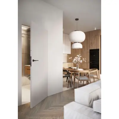 Drzwi ukryte Porta HIDE Bezprzylgowe (otwierane na zewnątrz) Prawe 80cm plaster miodu, SPA1110P08LBP0A7U0H000