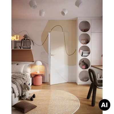 Drzwi ukryte Porta HIDE Bezprzylgowe (otwierane na zewnątrz) Prawe 80cm plaster miodu, SPA1110P08LBP0A7U0H000
