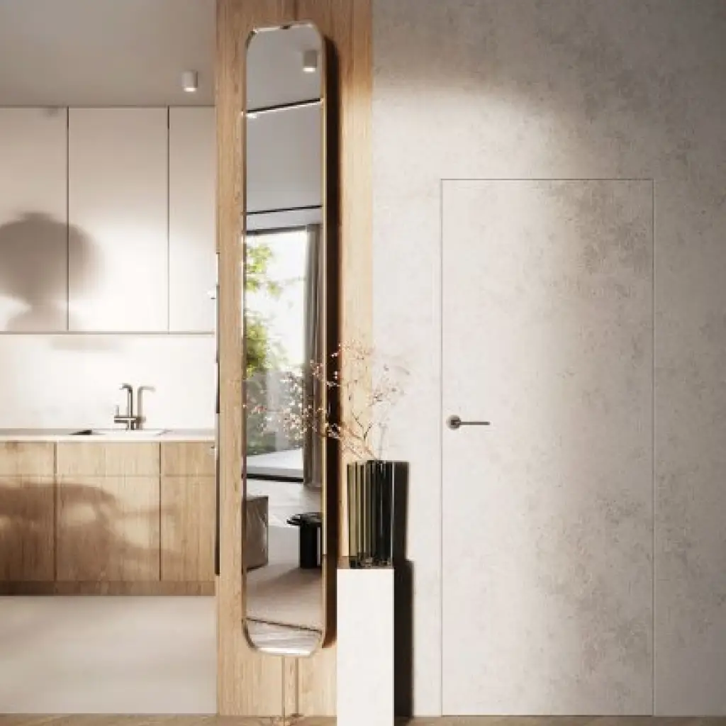 Drzwi ukryte Porta HIDE Bezprzylgowe (otwierane na zewnątrz) Prawe 80cm plaster miodu, SPA1110P08LBP0A7U0H000, Drzwi wewnętrzne, Porta HIDE, PORTA