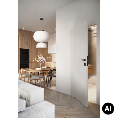 Drzwi ukryte Porta HIDE WC Bezprzylgowe (otwierane na zewnątrz) Lewe 80cm plaster miodu, SPA1110L08LBPWAYU0H000
