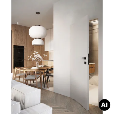Drzwi ukryte Porta HIDE WC Bezprzylgowe (otwierane na zewnątrz) Lewe 70cm  plaster miodu, SPA1110L07LBPWAYU0H000