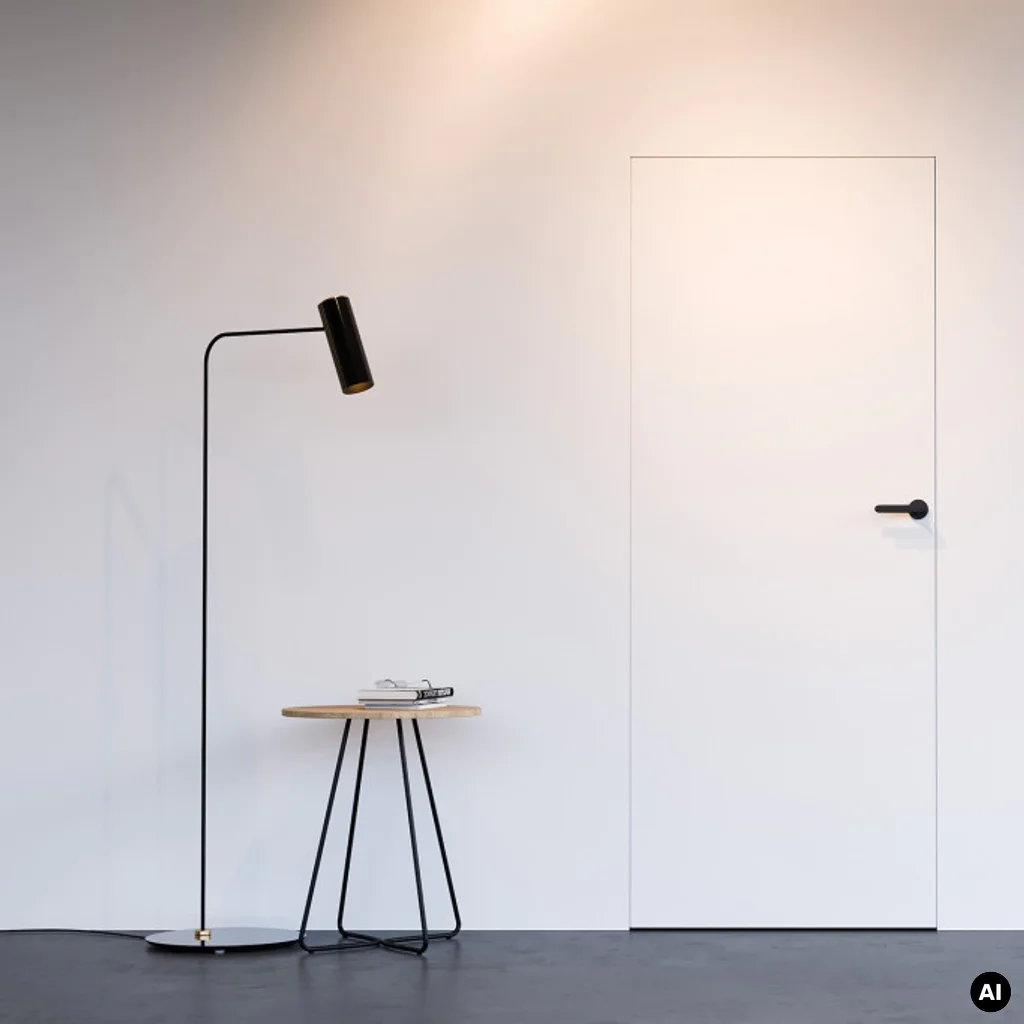 Drzwi ukryte Porta HIDE Bezprzylgowe (otwierane na zewnątrz) Lewe 70cm plaster miodu, SPA1110L07LBP0A7U0H000, Drzwi wewnętrzne, PORTA HIDE, PORTA