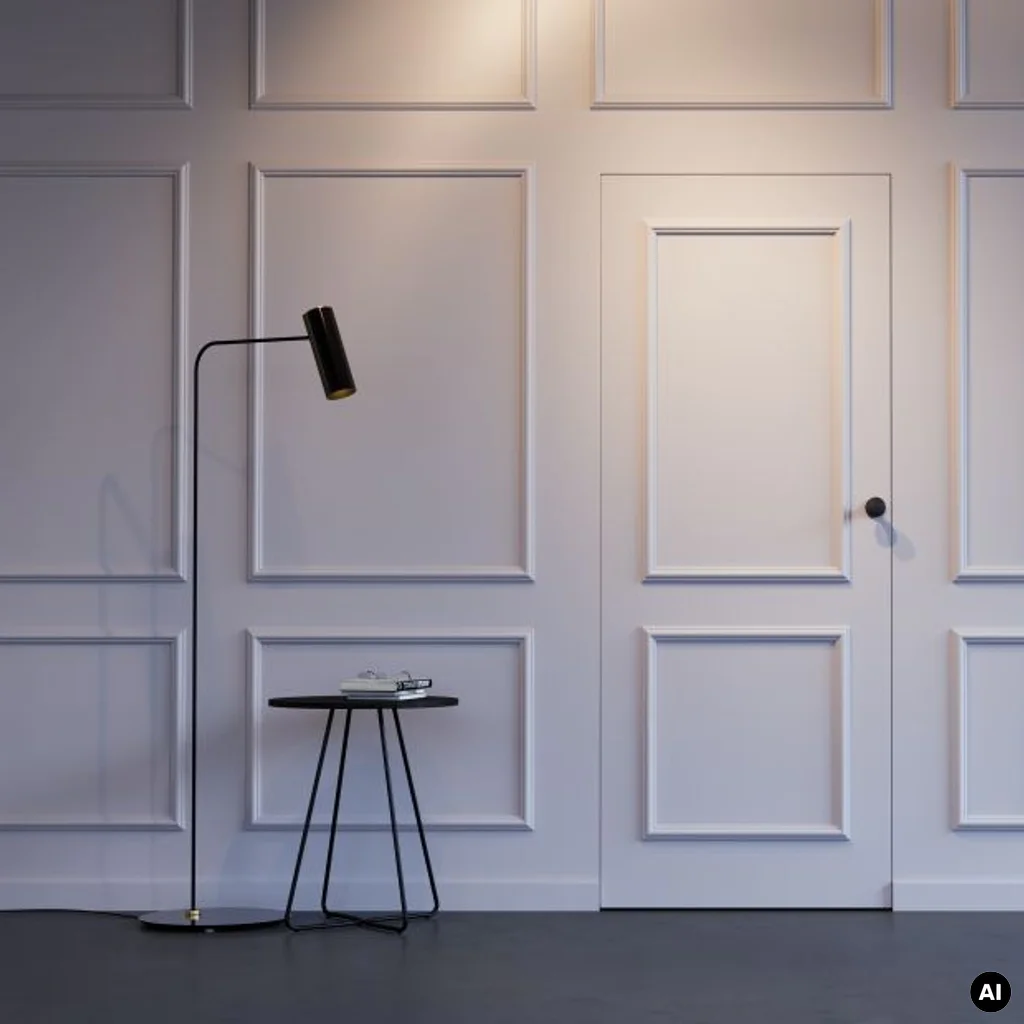 Drzwi ukryte Porta HIDE Bezprzylgowe (otwierane na zewnątrz)  Lewe 80cm plaster miodu, SPA1110L08LBP0A7U0H000, Drzwi wewnętrzne, PORTA HIDE, PORTA