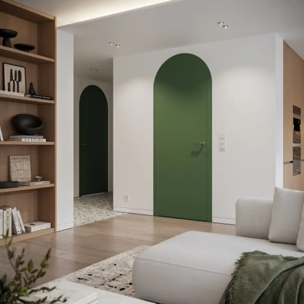 Drzwi ukryte Porta HIDE Odwrotna przylga (otwierane do wewnątrz) Prawe 80cm plaster miodu, SPP1110P08LBP0A7U0H000, Drzwi wewnętrzne, Porta HIDE, PORTA