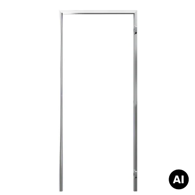 Ościeżnica do drzwi ukryte Porta Hide bezprzylgowa (otwierane na zewnątrz) Prawa 70cm, OPA100LP070000AN200000
