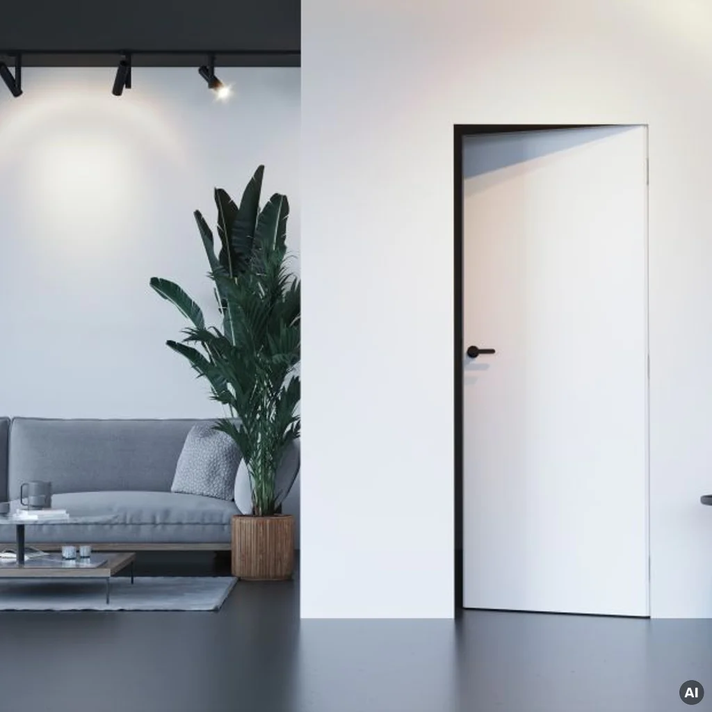 Ościeżnica do drzwi ukryte Porta Hide odwrotna przylga (otwierane do wewnątrz) Lewa 70cm, OPP100LL070000AN200000, Ościeżnica, PORTA HIDE, PORTA