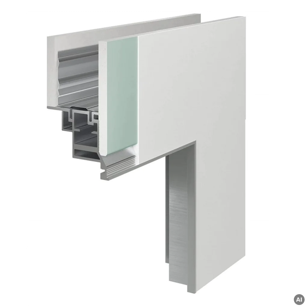 Ościeżnica do drzwi ukryte Porta Hide odwrotna przylga (otwierane do wewnątrz) Lewa 70cm, OPP100LL070000AN200000, Ościeżnica, PORTA HIDE, PORTA