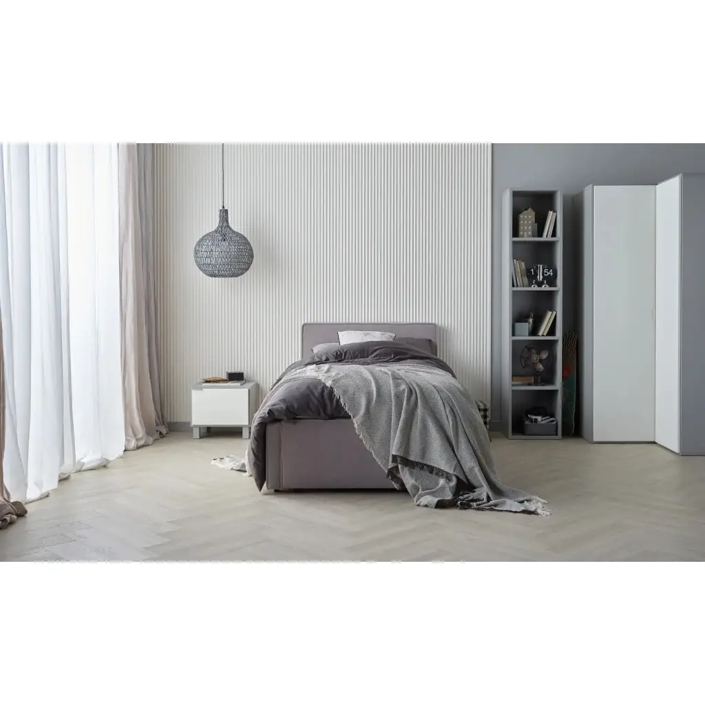 Panele winylowe SPC z podkładem Jodełka Dąb Denver Klasa 33 6 mm, 6067550, Panele winylowe, Rega, VOX