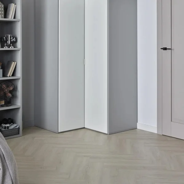 Panele winylowe SPC z podkładem Jodełka Dąb Denver Klasa 