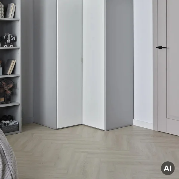 Panele winylowe SPC z podkładem Jodełka Dąb Denver Klasa