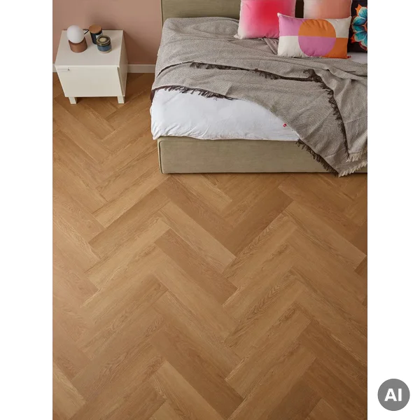 Panele winylowe SPC z podkładem Jodełka Dąb Montana Klasa