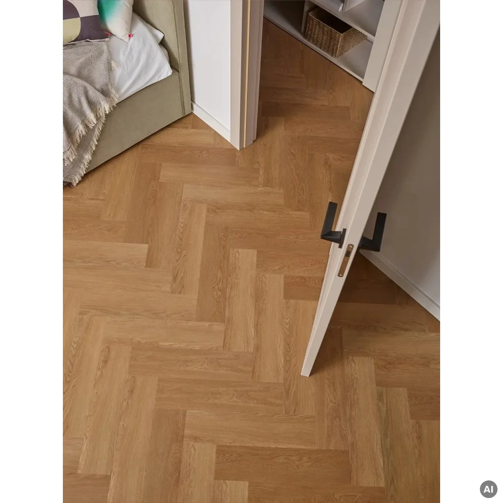 Panele winylowe SPC z podkładem Jodełka Dąb Montana Klasa 33 6 mm, 6067557, Panele winylowe, Rega, VOX