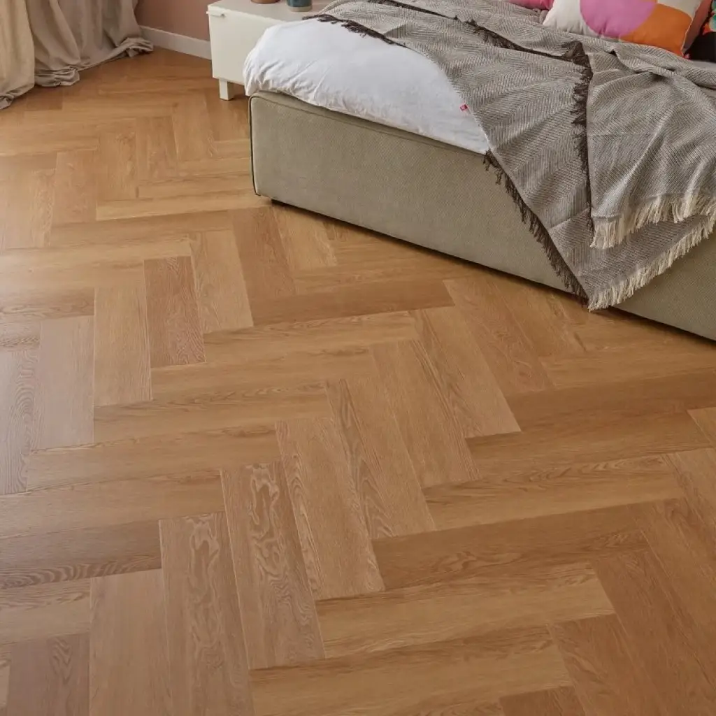 Panele winylowe SPC z podkładem Jodełka Dąb Montana Klasa 33 6 mm, 6067557, Panele winylowe, Rega, VOX