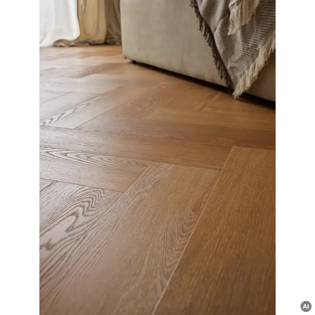 Panele winylowe SPC z podkładem Jodełka Dąb Montana Klasa 33 6 mm, 6067557, Panele winylowe, Rega, VOX