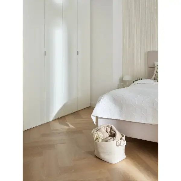 Panele winylowe SPC z podkładem Jodełka Dąb Iowa Klasa 33