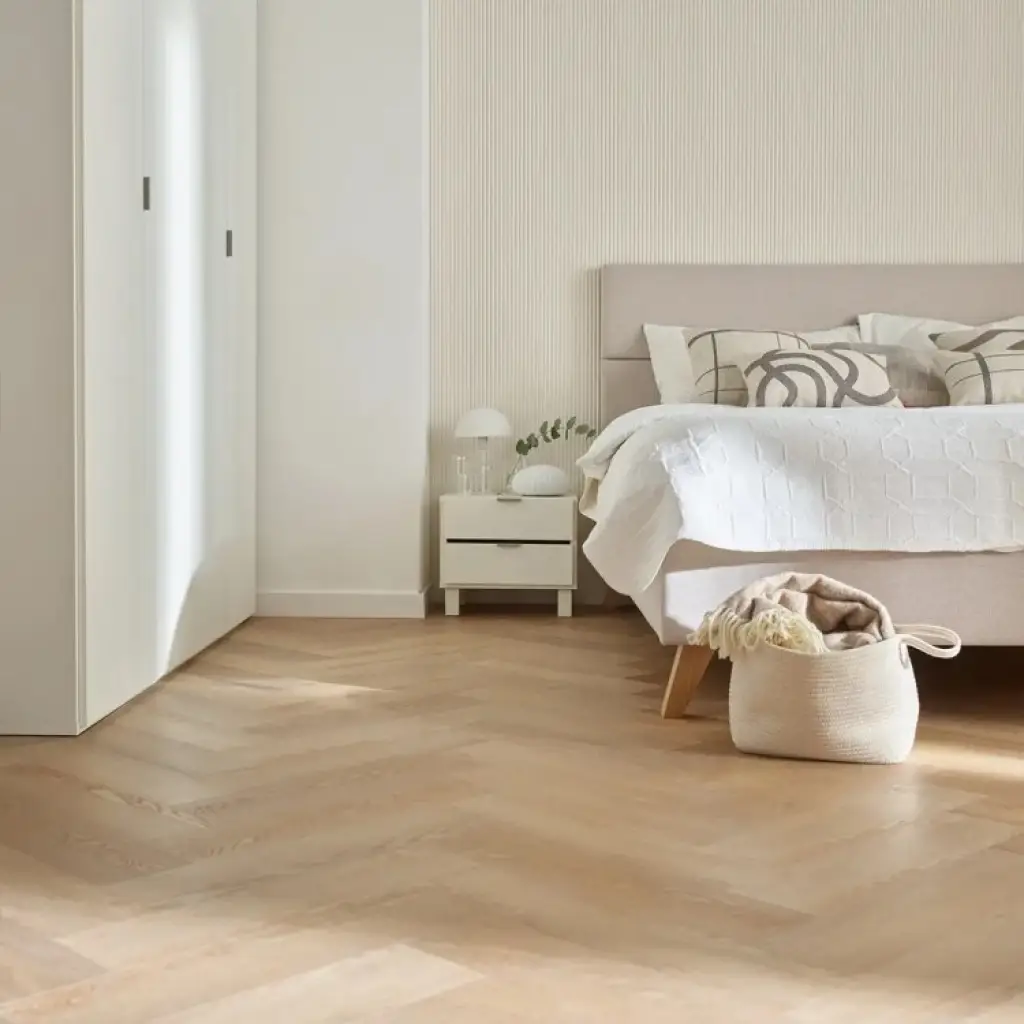 Panele winylowe SPC z podkładem Jodełka Dąb Iowa Klasa 33 6 mm, 6067558, Panele winylowe, Rega, VOX