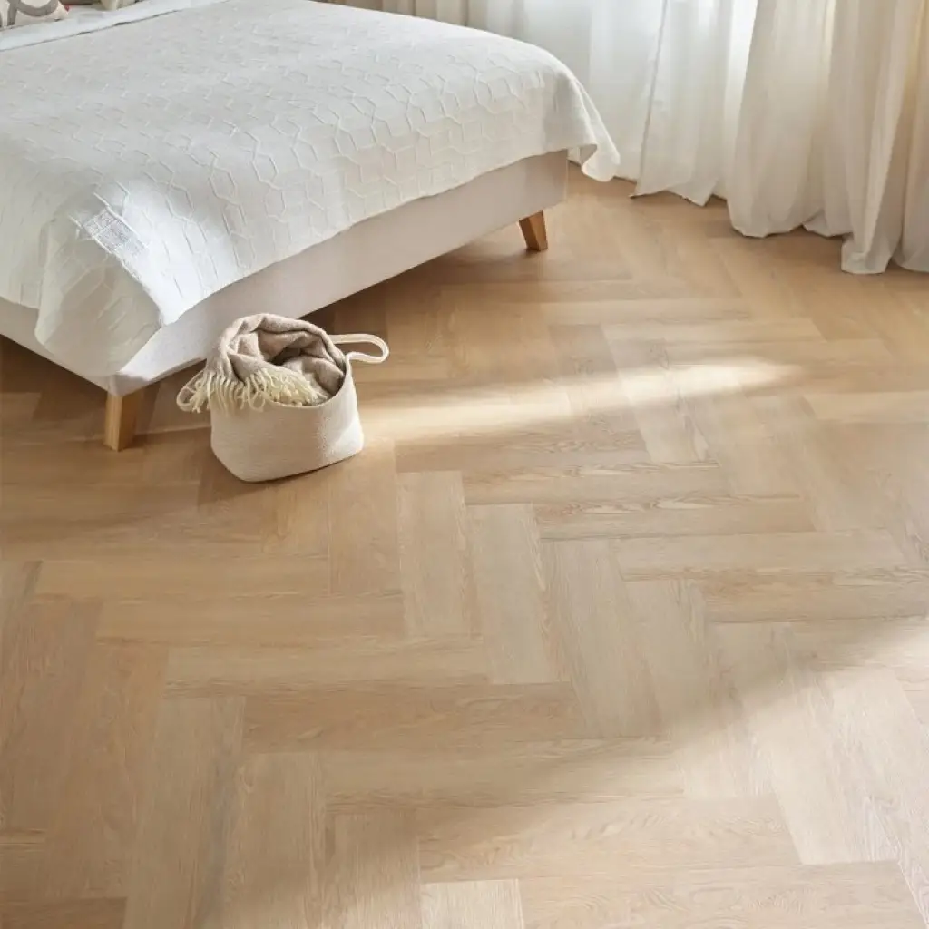 Panele winylowe SPC z podkładem Jodełka Dąb Iowa Klasa 33 6 mm, 6067558, Panele winylowe, Rega, VOX