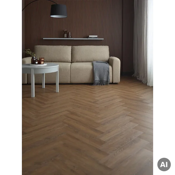 Panele winylowe SPC z podkładem Jodełka Dąb Nevada Klasa