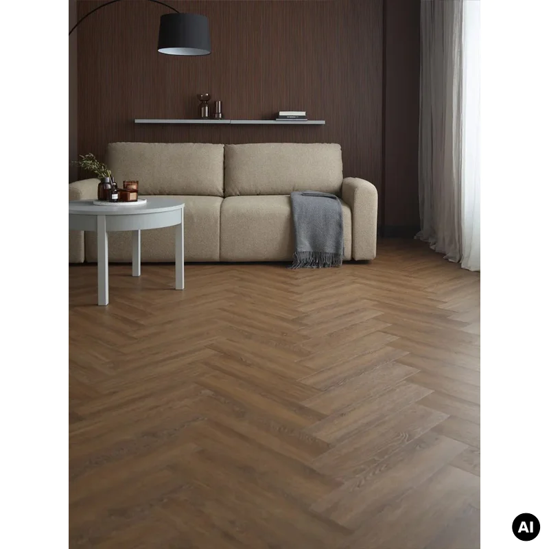 Panele winylowe SPC z podkładem Jodełka Dąb Nevada Klasa