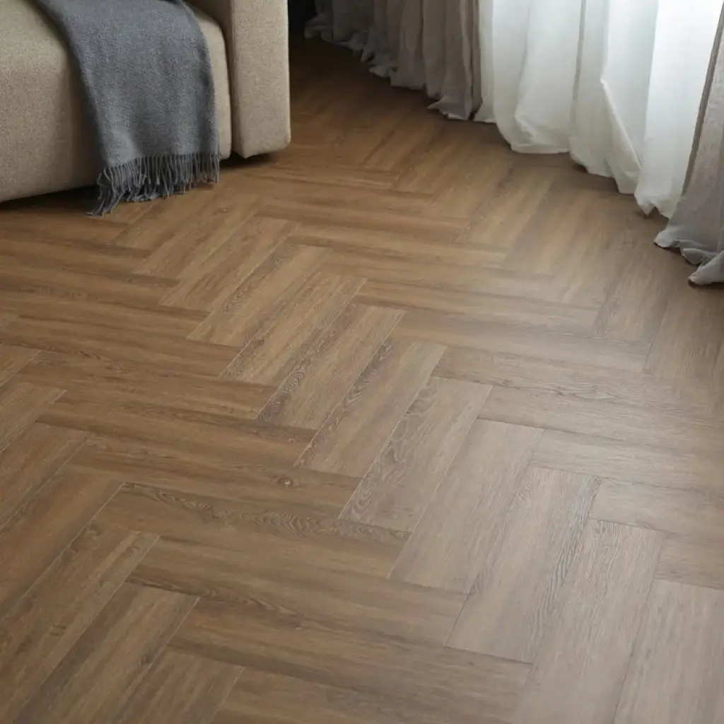 Panele winylowe SPC z podkładem Jodełka Dąb Nevada Klasa 33 6 mm, 6067555, Panele winylowe, Rega, VOX