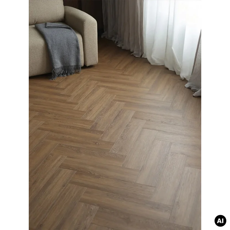 Panele winylowe SPC z podkładem Jodełka Dąb Nevada Klasa