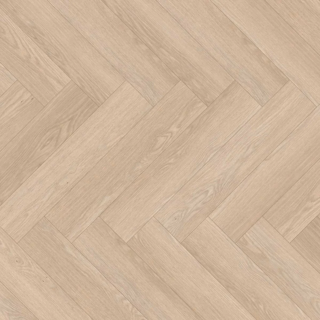 Panele podłogowe Jodełka Dąb Baronia jasny AC4 8 mm, 1806783, Panele podłogowe, NatureSense Herringbone, Egger
