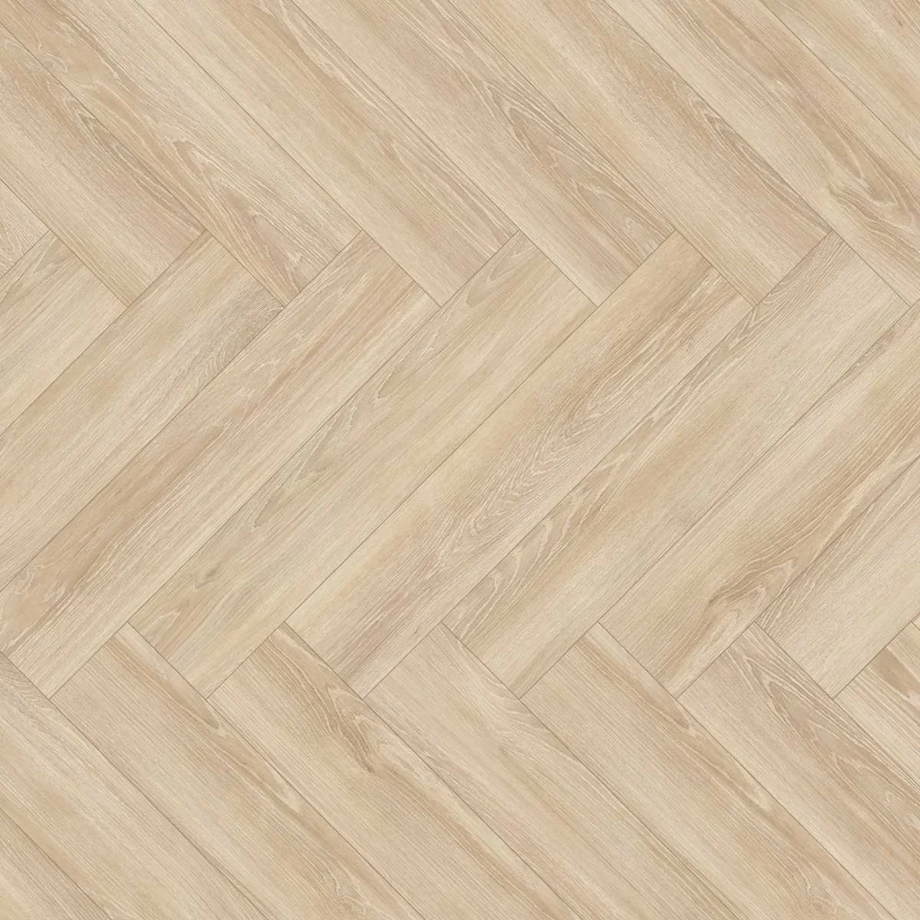 Panele podłogowe Jodełka Dąb Newport kremowy AC4 8 mm, 1806784, Panele podłogowe, NatureSense Herringbone, Egger