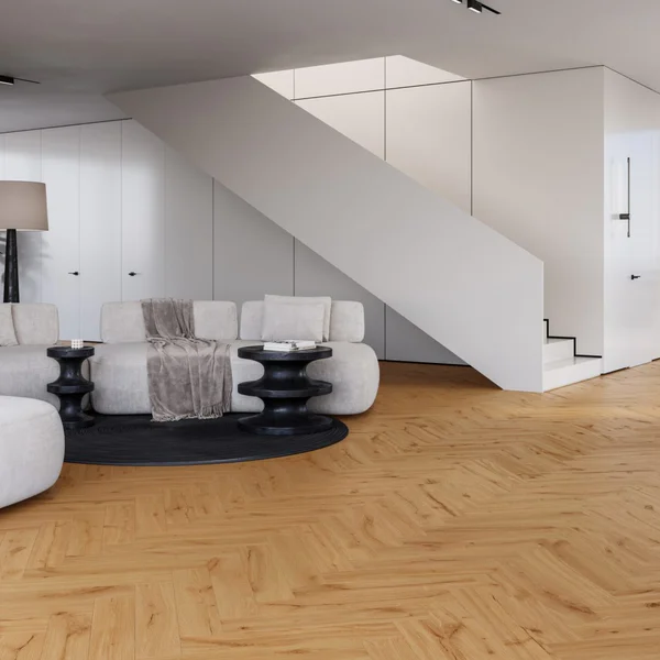 Panele winylowe SPC Jodełka Dąb Imbirowy Naturalny 5 mm Kl