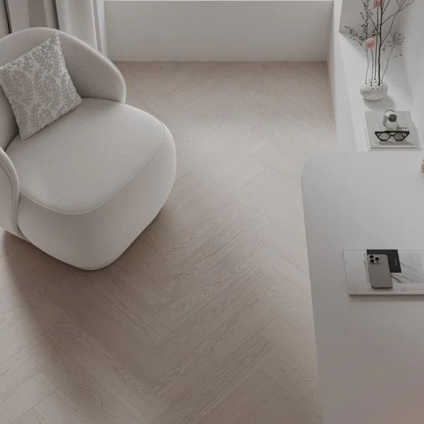 Panele winylowe SPC z podkładem Dąb Jedwabny Jasny 6 mm Kl