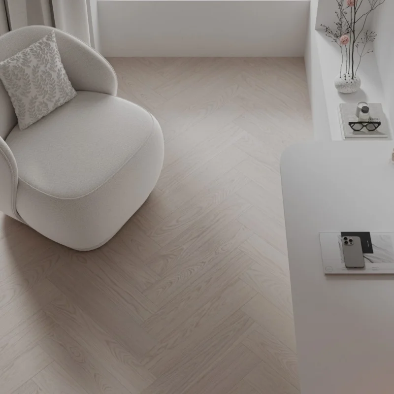 Panele winylowe ze zintegrowanym podkładem SPC Dąb Jedwabn