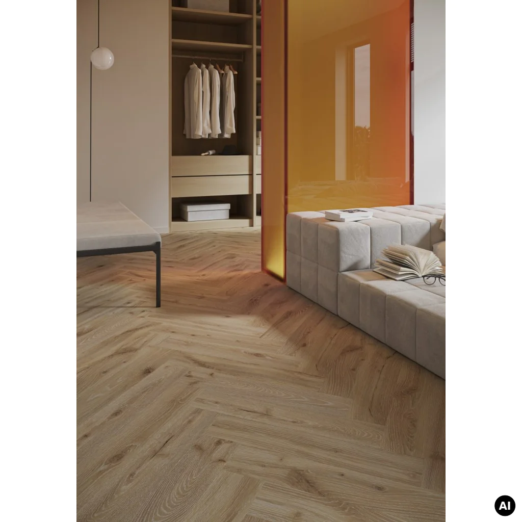 Panele winylowe ze zintegrowanym podkładem SPC Dąb Pustynny DP5000032  Klasa 34 6 mm, SW4HMO-HHLA1-DP5XXX-EDESF, Panele winylowe, Next Step Jodła Large+, Barlinek