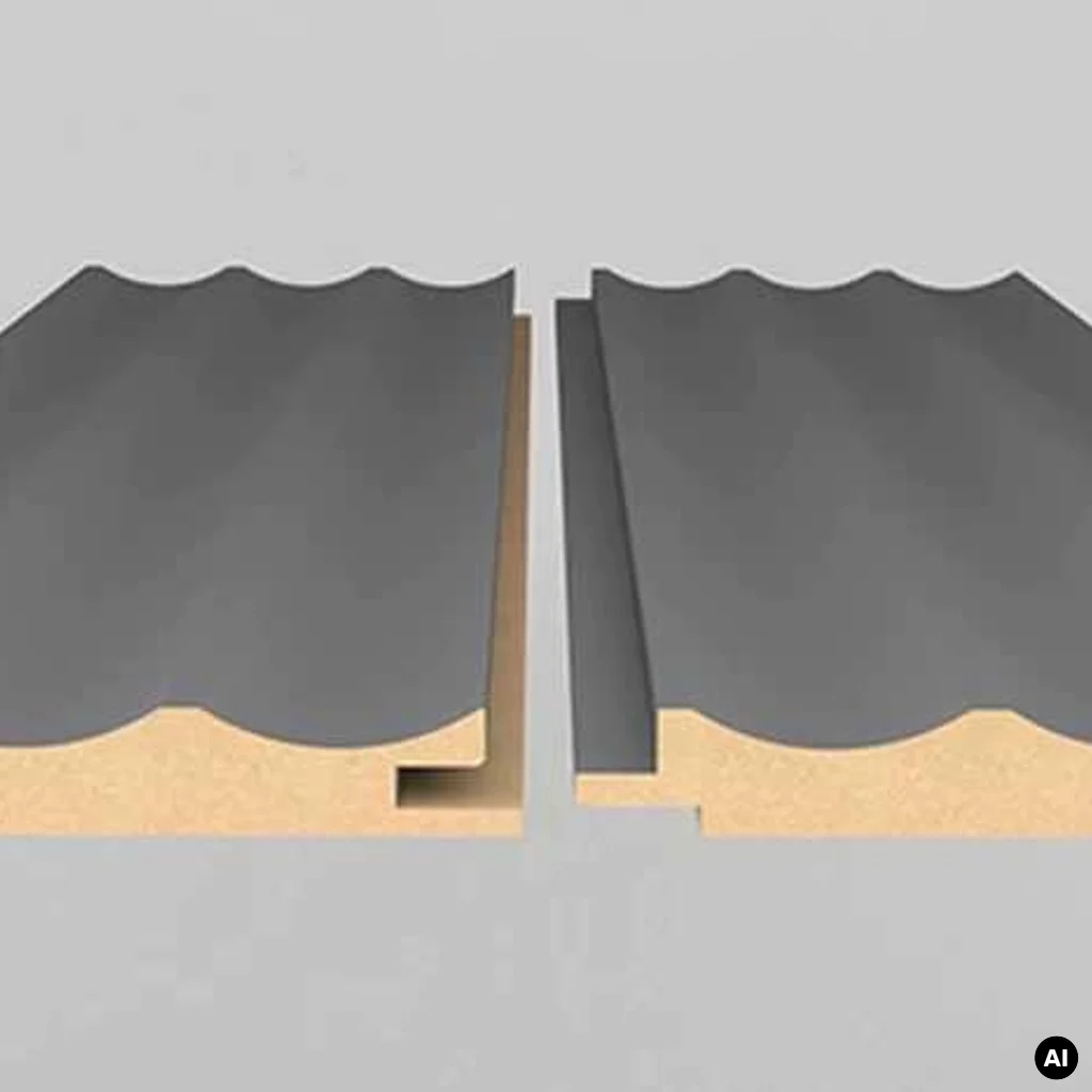 Lamele Matt Soft Touch Stone Grey U 728 Wave, 120038701, Lamele, Lamele kolorowe, AGT