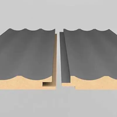 Lamele Supra Mat Timeless Grey U 3017 Wave, 120038288