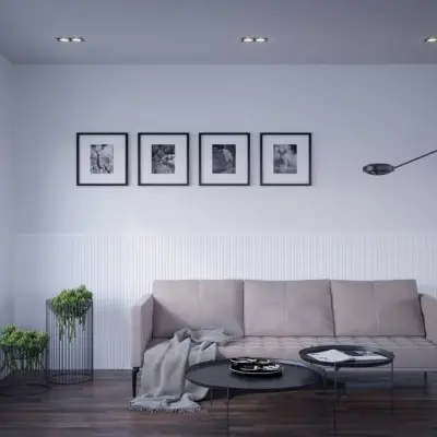 Zestaw Lamele wodoodporne Białe S, Listwa zakończeniowa Biała S Lewa, Listwa zakończeniowa Biała S Prawa, Y00010, Y00L10, Y00P10