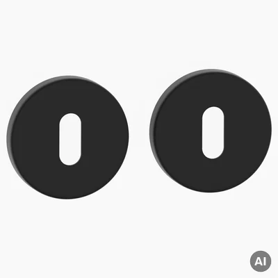 Rozeta okrągła Roana WK pod klucz Czarna, 5907609713797