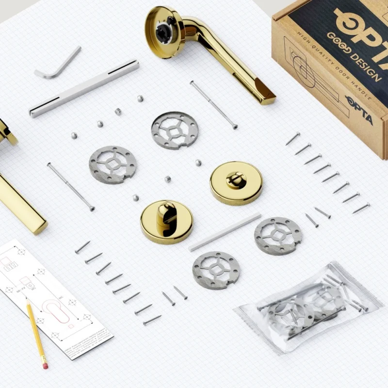 Rozeta okrągła do WC Złota, 5907609715791 - 3