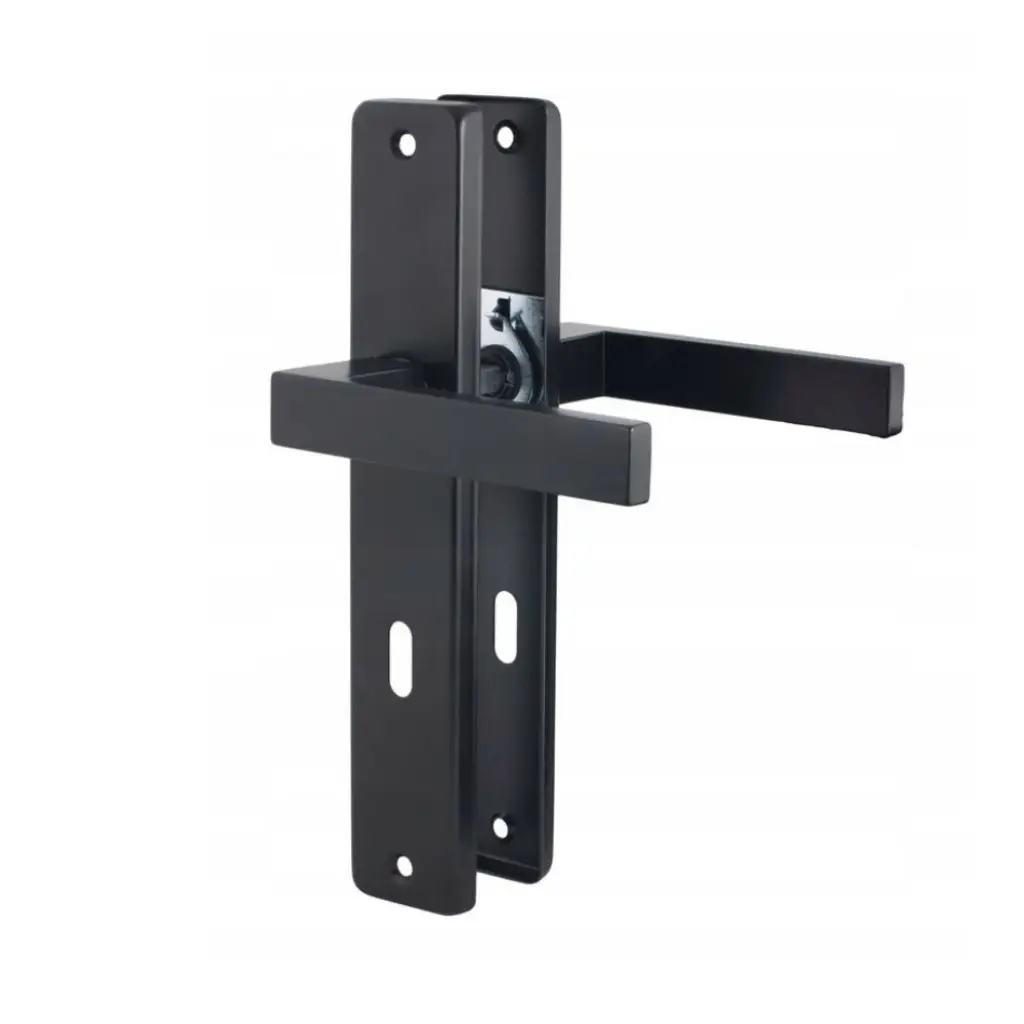 Klamka ERGO na szyldzie długim pod klucz Czarna, 5907609706348, Klamki, Si Apre Ergo, Si Apre